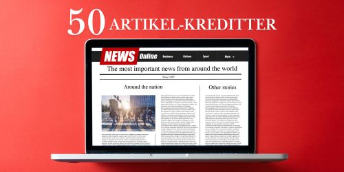 50 artikel-kreditter