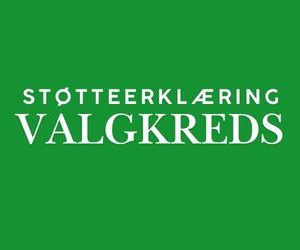 Støtteerklæring - Valgkreds