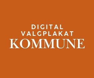 Digital valgplakat på kommunal-niveau