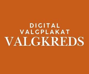 Digital valgplakat på valgkreds-niveau
